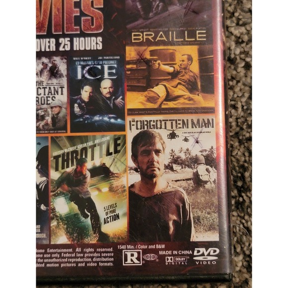 17 Movies 4 Disc Set Over 25 Hours War Action Thriller DVDs Great Value - Picture 7 of 8